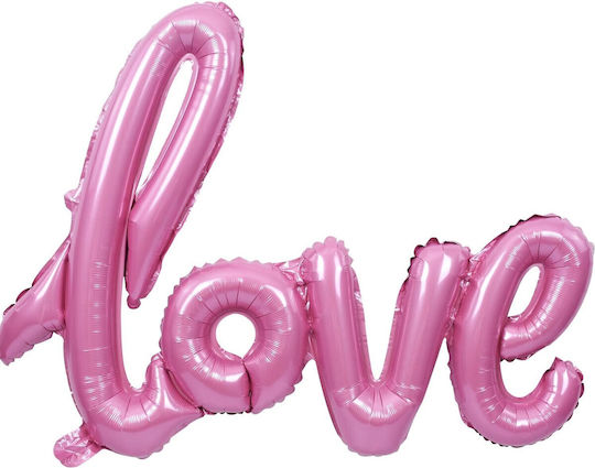 Buchstaben Folie Jumbo Rosa 102cm