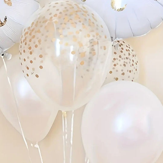 Satz 12 Hochzeits Luftballons Folie Weiße