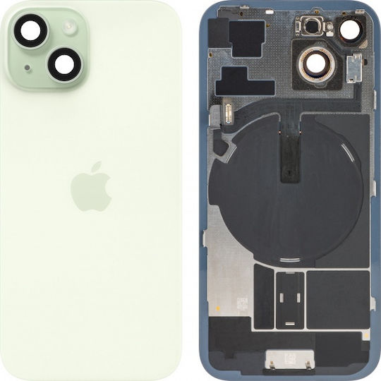 Apple iPhone 15 Akkuabdeckung Grünes Wechselcover