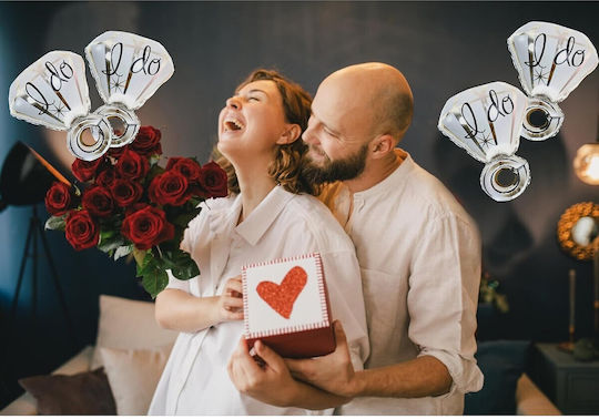 Wedding Foil Jumbo White Balloon 60cm