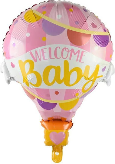 Balon Nașterea Unui Copil Folie Jumbo Roz 80 cm
