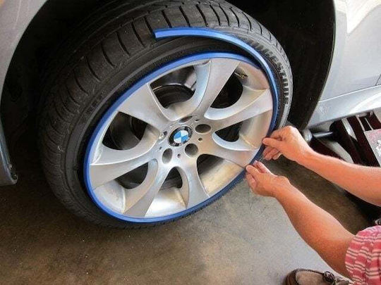 Premium Quality Wheel Protection Set 4 Plastic Rings Color Black