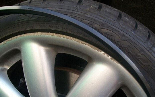 Premium Quality Rim Protection Set 4 Plastic Rings Blue Color