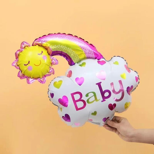 Baptism Foil Jumbo Pink Balloon 60cm