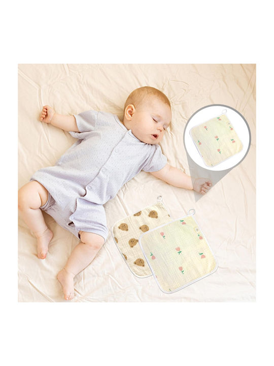 Alista Home Umărul Burp Cloth Bumbac Maro 25x25 cm