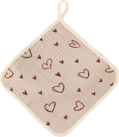 Alista Home Umărul Burp Cloth Bumbac Bej 25x25 cm
