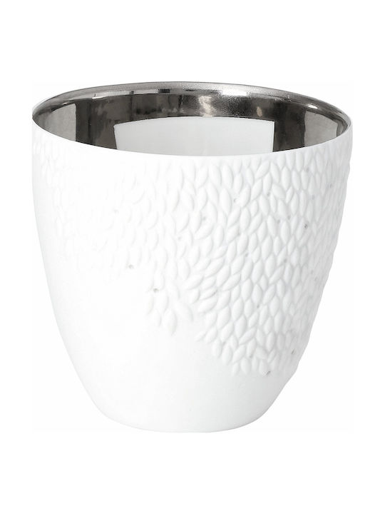 Raeder Poetry Light Candle Holder Suitable for Tealights Porcelain in White Colour 9.5x9.5x9cm