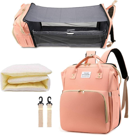 Alista Home Geantă-Rucsac pentru Scutece Roz 42x32x22cm