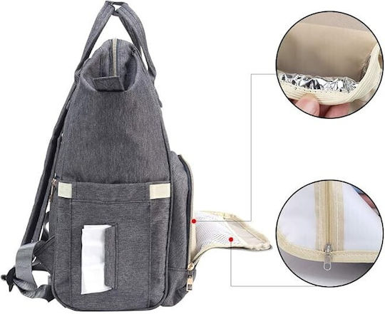 Alista Home Geantă-Alaieră Tip Rucsac Gri 43x18x26cm