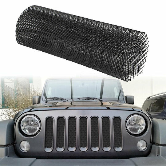 Grilaj Sport din Aluminiu pentru Tuning Dimensiune 100 X 33cm Personalizabil Culoare Neagră
