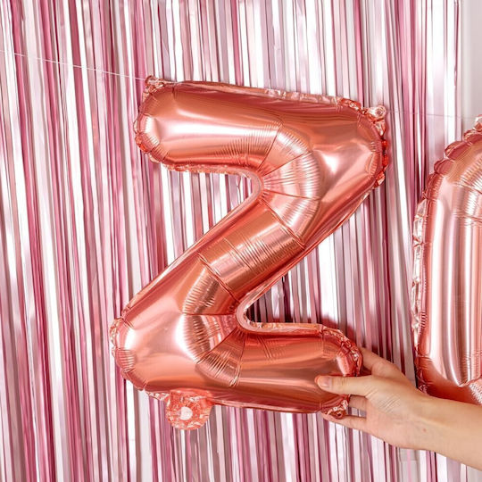 Scrisoare Ζ Folie Rose Gold 40 cm