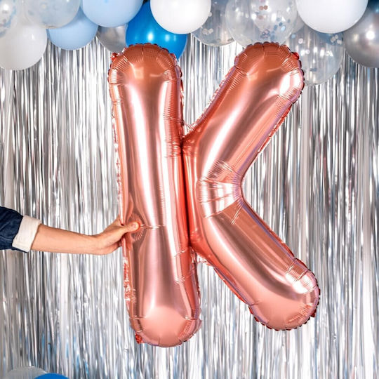 Letter K Foil Jumbo Rose Gold 100cm