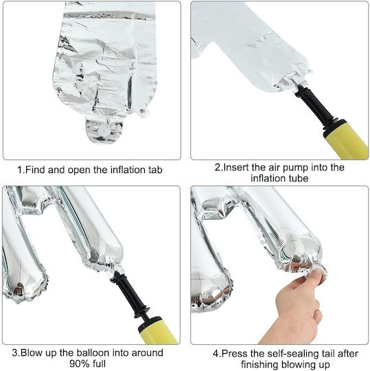 Scrisoare Folie Argintie 40 cm