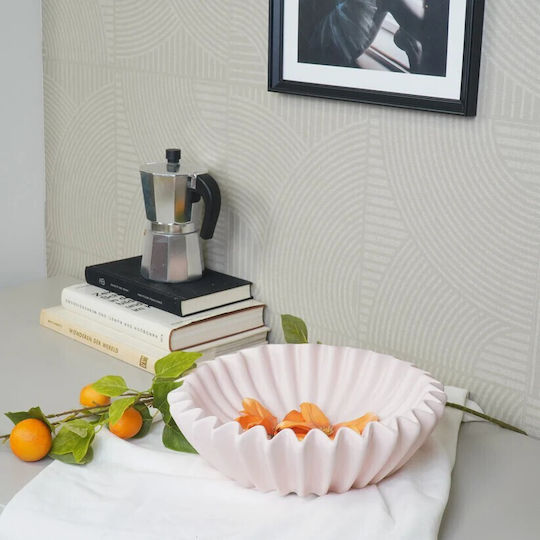 Beauty Home Декоративна Керамична Чиния Розова 29.5x29.5x9см