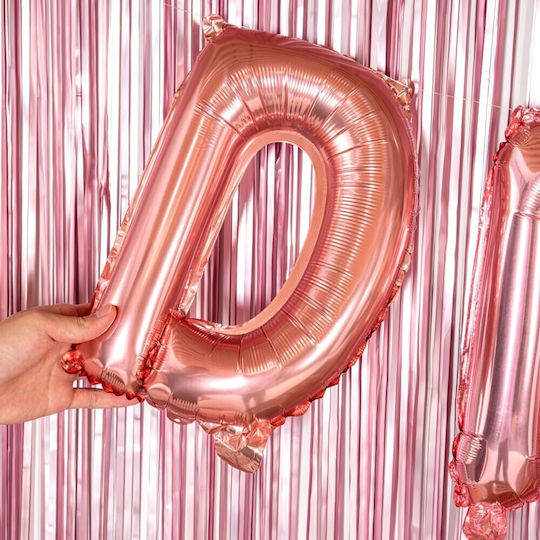 Scrisoare D Folie Rose Gold 40 cm