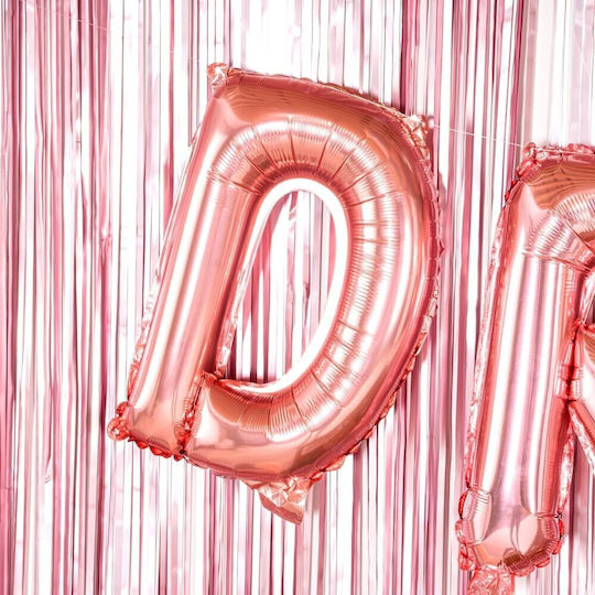Scrisoare D Folie Rose Gold 40 cm