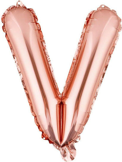 Scrisoare V Folie Rose Gold 40 cm