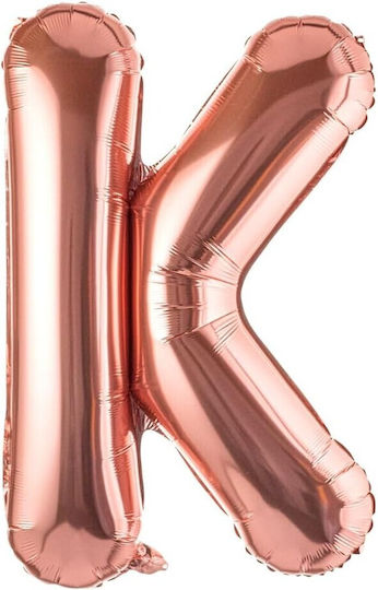Buchstabe K Folie Jumbo Rose Gold 80cm