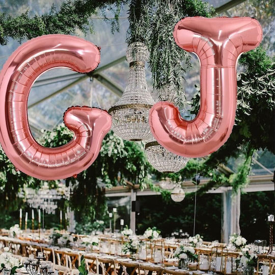 Letter G Foil Jumbo Rose Gold 80cm