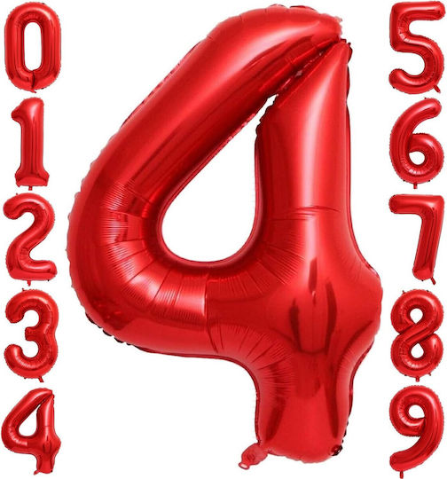 Anzahl 4 Folie Jumbo Rote 100cm