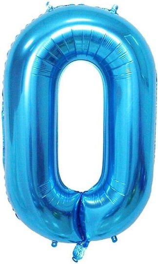 Αριθμός 0 Foil Μπλε 40εκ.