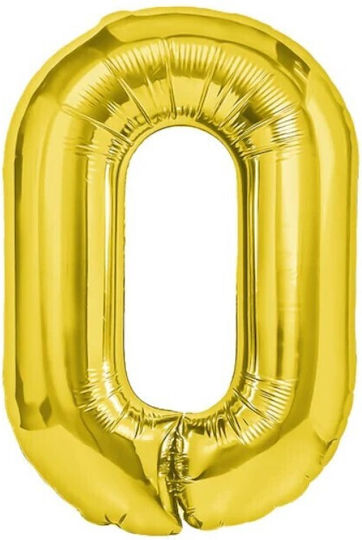 Număr 0 Folie Auriu 40 cm