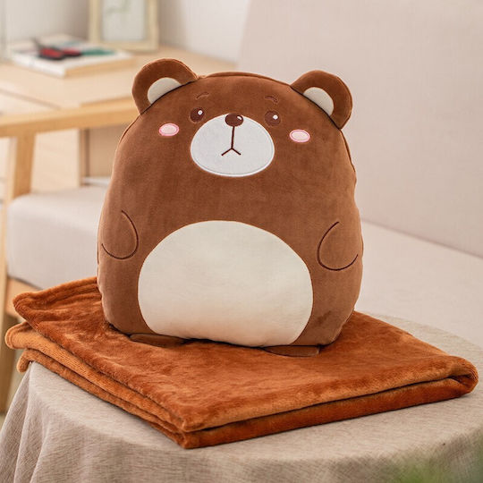 Alista Home Pătură 100% Bumbac Maro Cu Animal 100x170cm