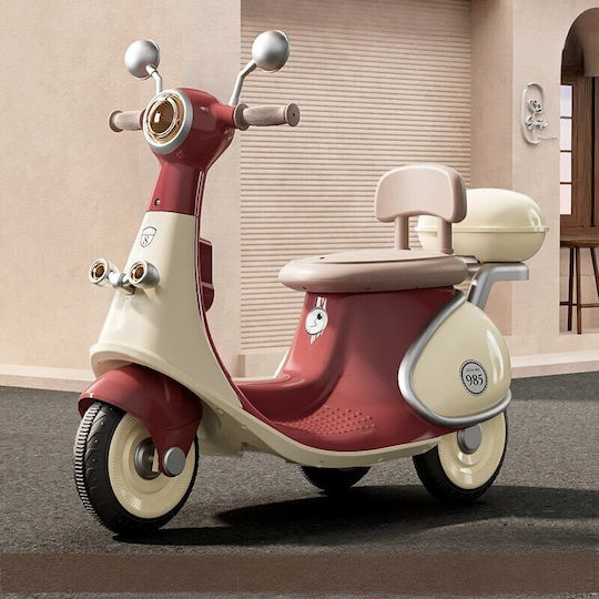 Vespa Electrică pentru Copii 6 Volți Roșie pentru 6+ Ani