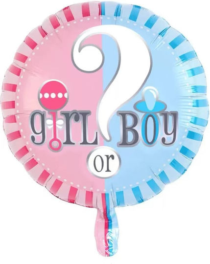 Balon Rotund Dezvăluire De Gen Folie Albastru 45cm