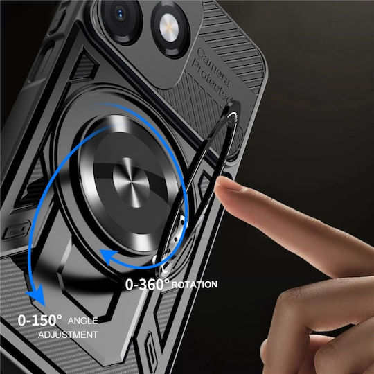 Magnetic 360 Full Cover Gri Honor X5C Plus