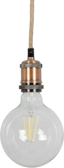 GloboStar Whip Ντουί Προέκτασης για Ντουί E27 Μπεζ 77662