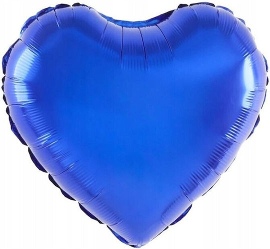 Balon Inimă Folie Albastră 40 cm