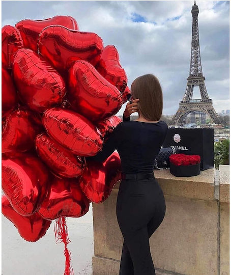Herz Folien Luftballon Rot 40cm
