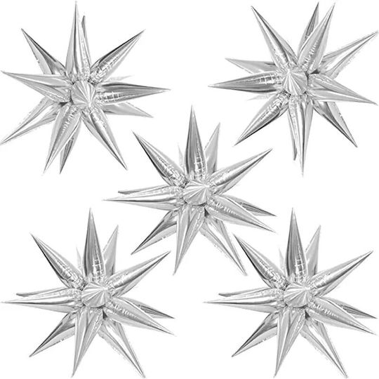 Alista Home Luftballon Stern Folie Jumbo Silber 66cm