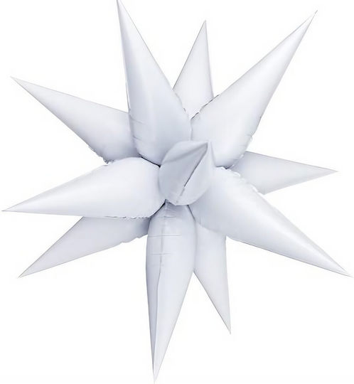 Alista Home Luftballon Stern Folie Jumbo Weiß 66cm