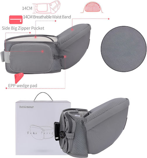 Alista Home Marsupiu Clasic Gri cu Greutate Maximă 0.6kg