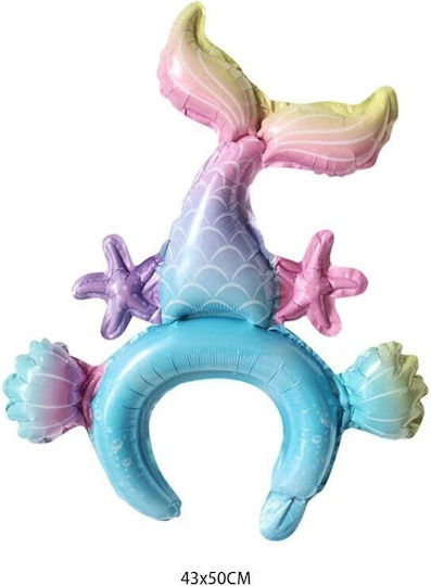 Baloane Sirenă Folie Multicolore 50 cm