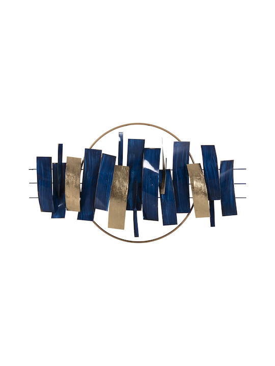 Freebox Geometric Wall Decor Element Blue Made of Metal