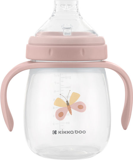 Kikka Boo Hedgehugs Baby Sippy Cup Silicone With Handles Pink For 6m+ 240ml