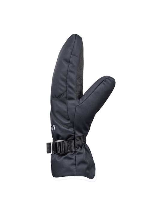 Roxy Jetty Solid Mittens Γυναικεία Γάντια Σκι & Snowboard Μαύρα