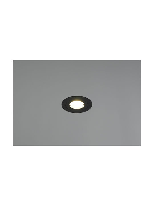 Φωτιστικό Χωνευτό Trio Lighting Lamont 635310132 Μαύρο Ματ Black Mat 3000k