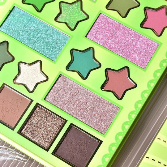 Makeup Palette Kevinandcoco 20 Colors Green Girl Eyeshadow Blush Green