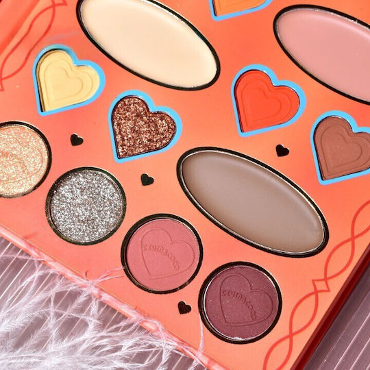 Makeup Palette Kevinandcoco 20 Colors Orange Girl Eyeshadow Blush Orange