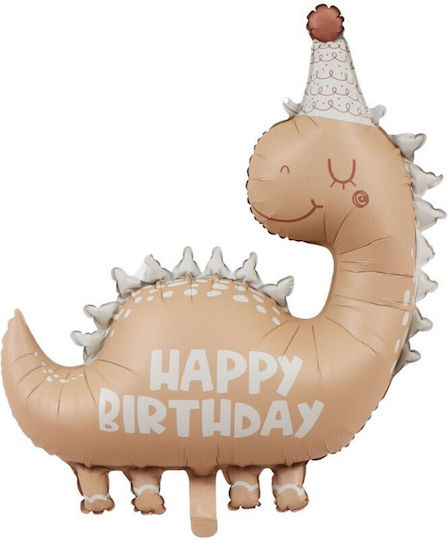 Baloane Zi De Naștere Dinozauri Folie Jumbo Maro 80 cm