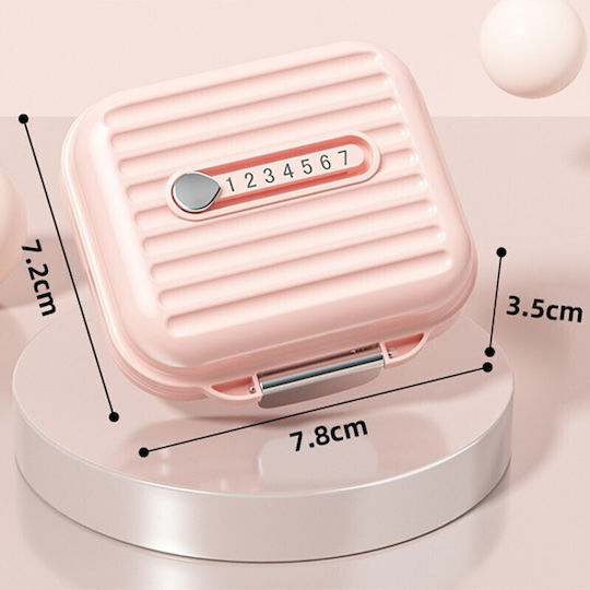 Cutie Depozitare Pastile Alista Home Cutie Depozitare Medicamente Cutie Depozitare Vitamine Suplimente Fete Plastic Indicator Zilnic Roz