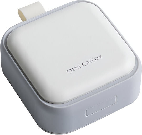 Cutie Mini Pentru Depozitarea Pastilelor Alista Home 4 Compartimente Închidere Etanșă Portabilă Pătrată Gri Pp 7.5x7.5x3 Cm