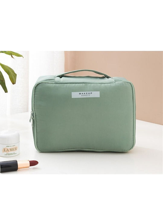 Geantă De Călătorie Alista Home Cosmetice Articole De Toaletă Material Impermeabil 2 În 1 Buzunar Interior Detasabil 23 X 16 X 8 Cm Verde