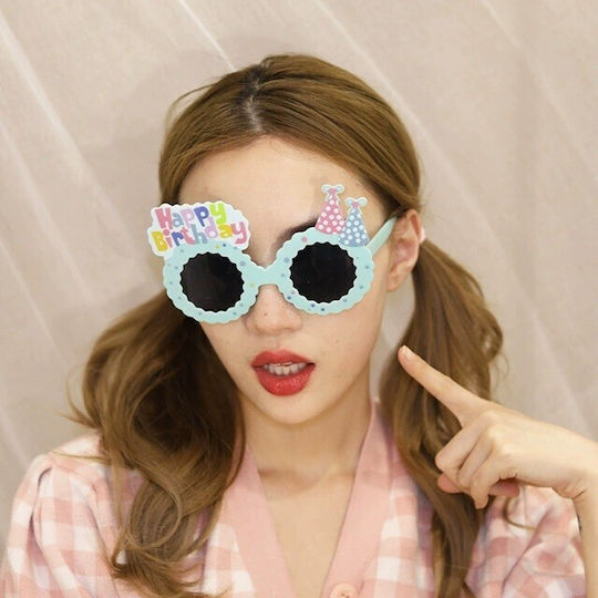 Ochelari Decorativi Alista Home Party Realizați Din Abs Unisex Design La Mulți Ani 13.5 X 8.5 Cm Albaștri