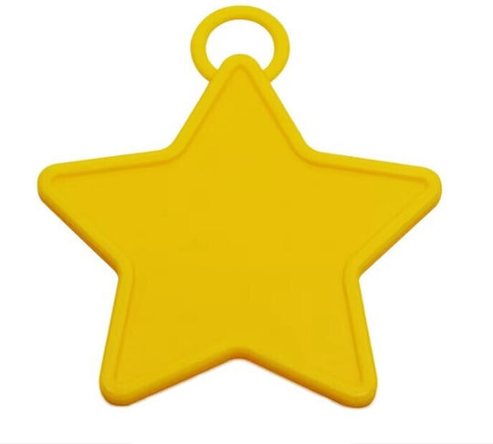 Set 4 Weights Helium Balloons Alista Home 60 Grams 15 Grams Each Plastic Star Shape Multicolor