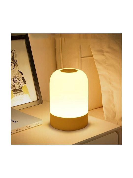 Alista Home Lampă de Masă Decorativă cu LED pentru Copii cu Atingere Albă 11x8x8cm